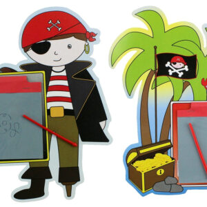 Zaubertafel Pirat 2-fach sortiert ca 24x17,5cm