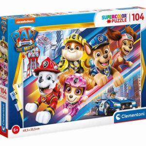 Clementoni 27529 Paw Patrol - Supercolor, Puzzle, 104 Teile