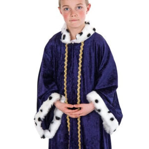 Königsmantel blau Größe: 140/152