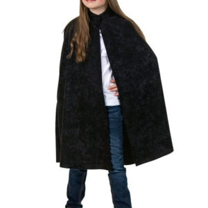 Umhang mit Stehkragen, schwarz Größe: 128/140