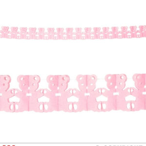 Girlande Teddybär rosa ca 300 cm