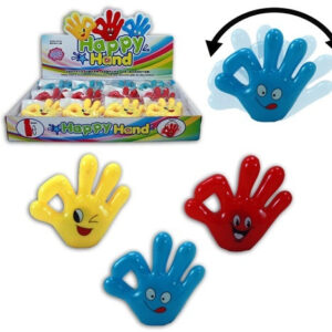 Hand - Aufziehwackelhand 3-fach sortiert - ca 9x8,5cm