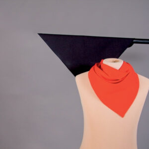 Dreieckstuch, ca. 105 x 75 x 75 cm, schwarz