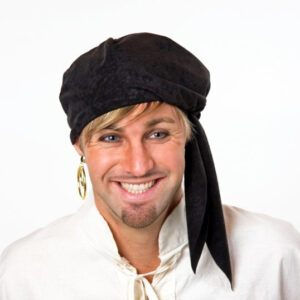 Piratenhaube, schwarz