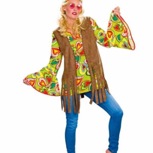 Hippie-Weste für Damen, braun Größe: L
