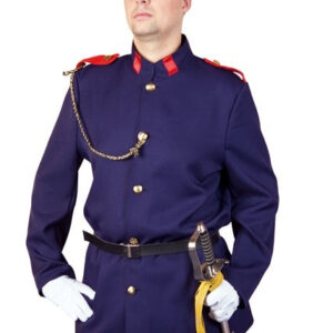 Uniformjacke, blau, mit Gürtel Größe: 50/52