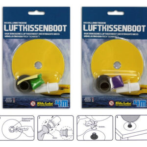 HCM Luftkissenboot mehrfach sortiert auf Karte ca 19,5x13cm mit Luftantrieb 'Lernspielzeug'