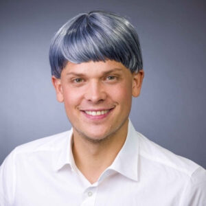 Perücke Paul, grau meliert