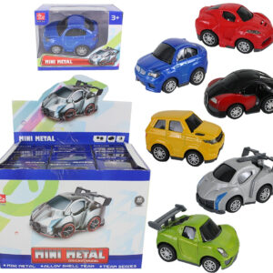 Rennwagen METALL 6-fach sortiert in Box ca 9,5x6,5x5,5cm