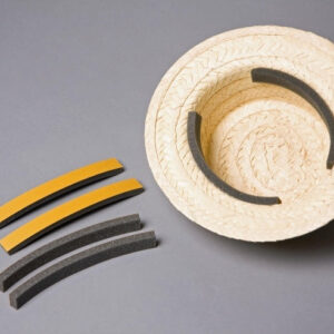 Schaumstoff-Huteinlage, 4 Streifen, selbstklebend