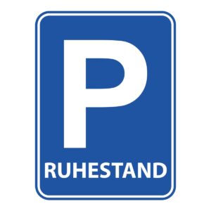 Türschild Poster ,Ruhestand, ca 45 x 33,5 cm