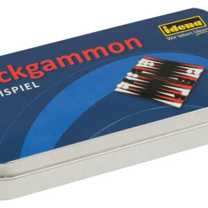 DIV Reisespiel, Mini-Spiel in Metallbox, Backgammon