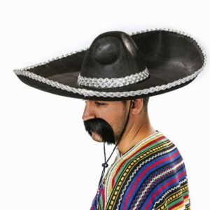 Sombrero schwarz, ca. 57 cm Ø Größe: ca. 59