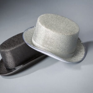 Lurex-Zylinder, silber Größe: ca. 58