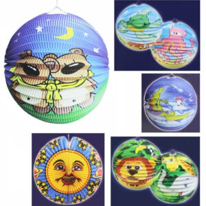 Laterne Mondlaterne Ø ca 44 cm nur noch Mond lieferbar - Verpackung beschädigt