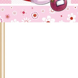 Picker Geburt Mädchen - 50 Stück - ca 6,5x4,5cm