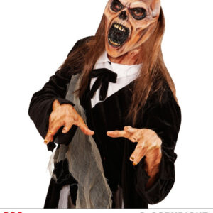 Maske Friedhofszombie mit Haaren
