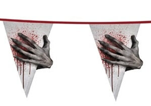 Wimpelkette, Horror Nacht, zweiseitig ca 6 meter