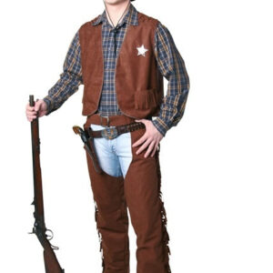 Cowboy-Chaps, braun Größe: 56/58