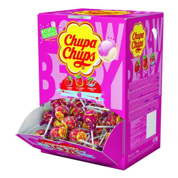 Chupa Chups Strawberry Love 150 Stück im Display