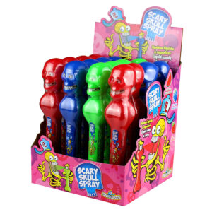 Funny Candy Scary Skull Spray 16 Stück im Karton