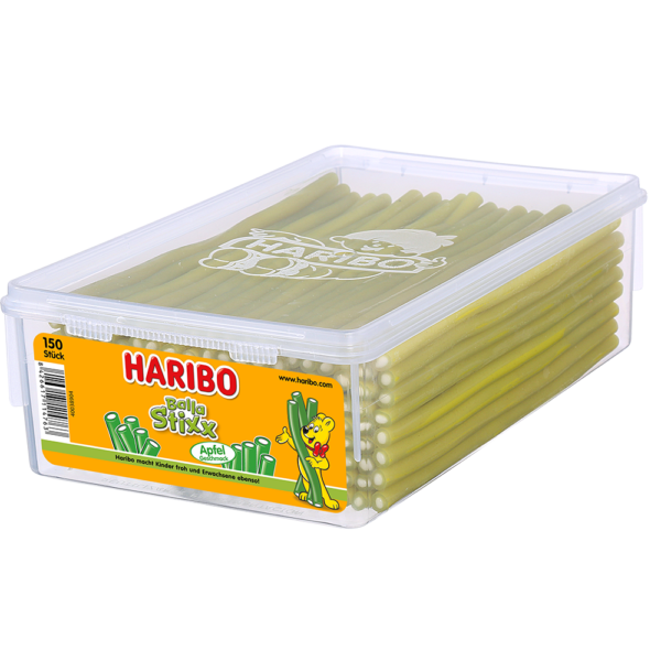 Haribo  Balla Stixx Apfel sauer  150 Stück in der Dose