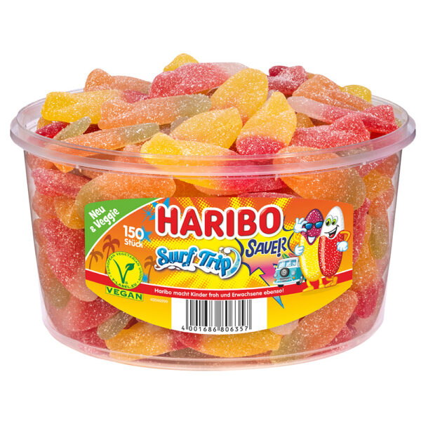 Haribo Surf Trip 150 Stück in der Dose