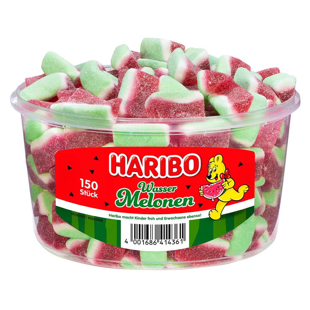 Haribo Wasser-Melonen 150 Stück in der Dose