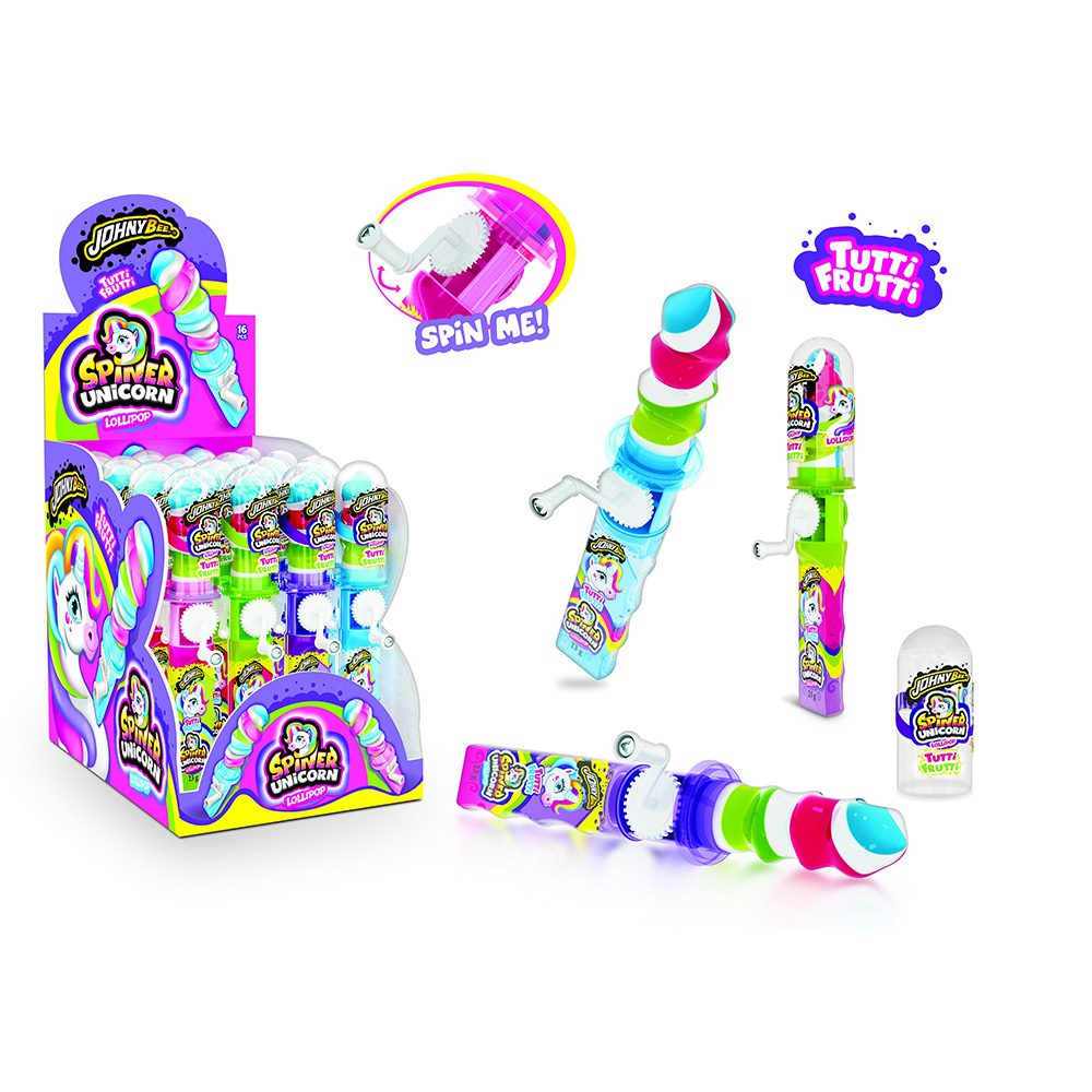 Johny Bee Unicorn Spiner 16 Stück im Karton