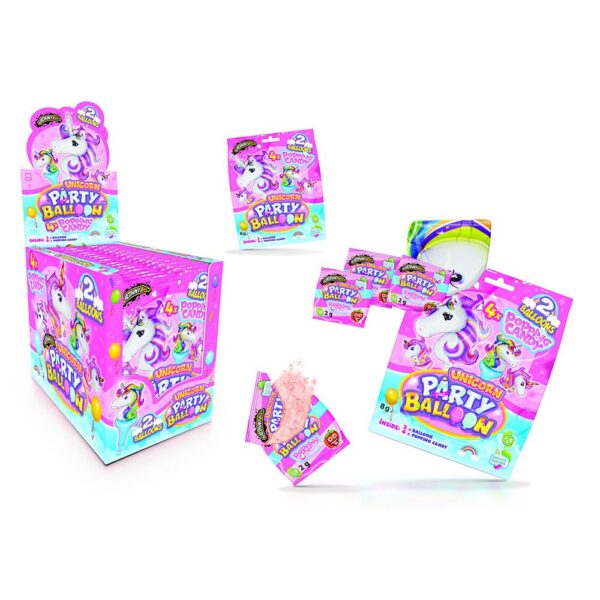 Johny Bee Party Balloon Unicorn 16 Stück im Karton