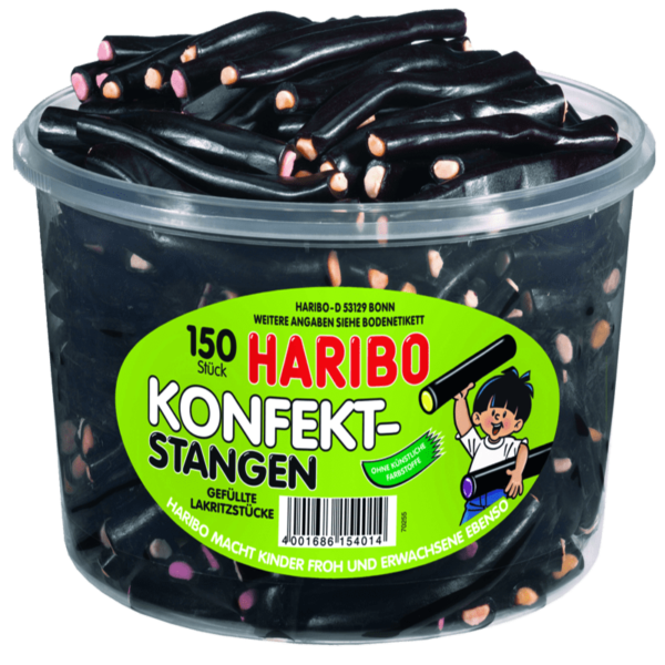 Haribo  Konfekt Stangen  150 Stück in der Dose