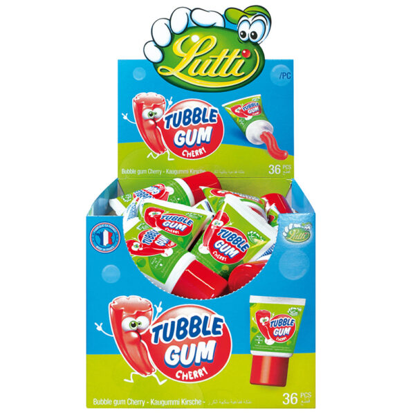 Lutti  Tubble Gum Cherry  36 Stück  im Karton