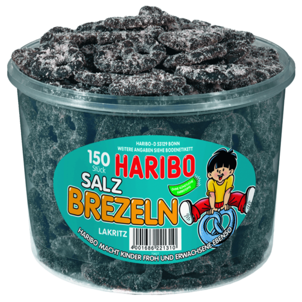 Haribo  Salz Brezeln  150 Stück in der Dose