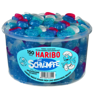 Haribo  Schlümpfe  150 Stück in der Dose