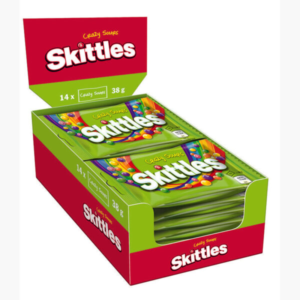 Skittles  Crazy Sours 14x38g in der Box