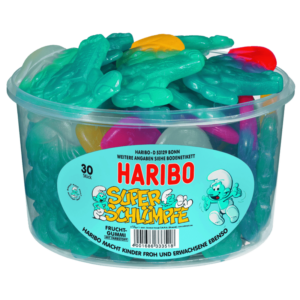 Haribo Super Schlumpf 30 Stück in der Dose