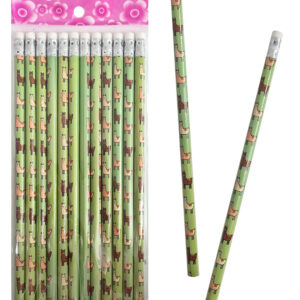 Bleistift Alpaka Lama mit Radiergummi ca 19cm