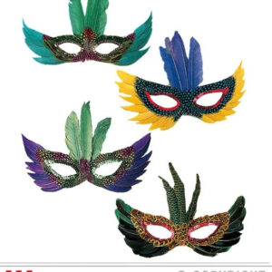 Augenmaske 4 fach sortiert - ca 28cm breit