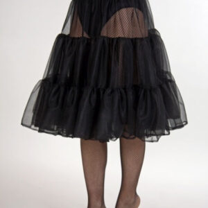 Petticoat schwarz, ca. 55 cm lang, Universalgröße Größe: Univ.