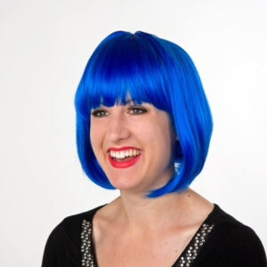 Lilo: Pagenkopf-Perücke, blau