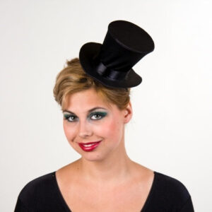 Mini-Zylinder mit Gummiband, schwarz