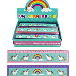 Lineal Einhorn Design 2-fach sortiert ca 15 cm