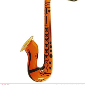 Saxophon aufblasbar orange ca 55 cm