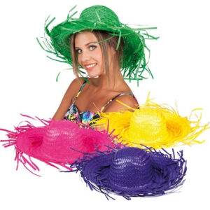 Hut - Strohhut 'Paradise' 4-farbig sortiert