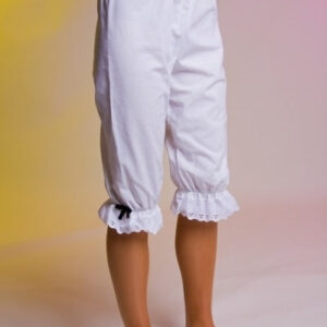 Stoff-Kniehose, weiß, für Kinder Größe: 152/164