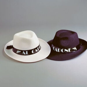 Gangsterhut AL CAPONE, weiß Größe: ca. 59