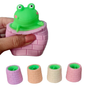 Frosch Quetschtier 4 Farben sortiert ca 6 cm