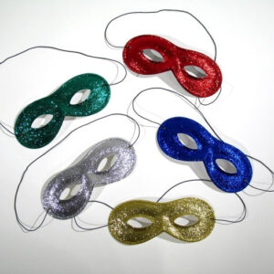 Stoffbrille beglittert, silber