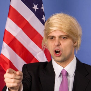 Perücke Donald Trump, blond