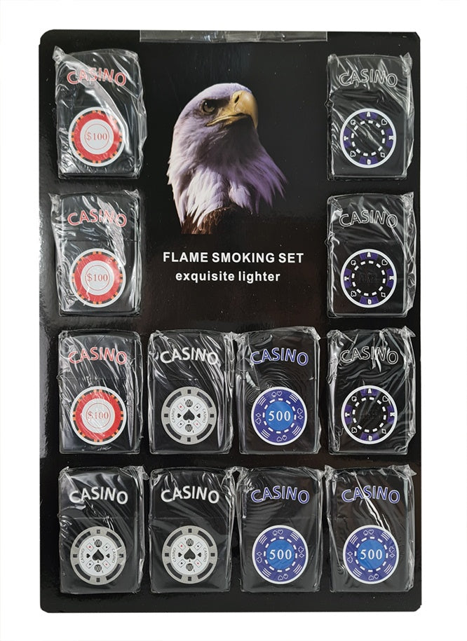 Sturmfeuerzeug Casino ca 6x3,5cm